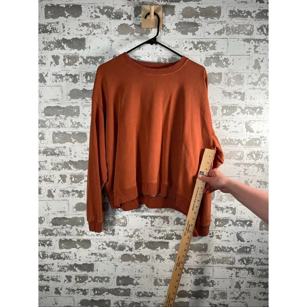 American Eagle | women burnt orange cropped crew neck
